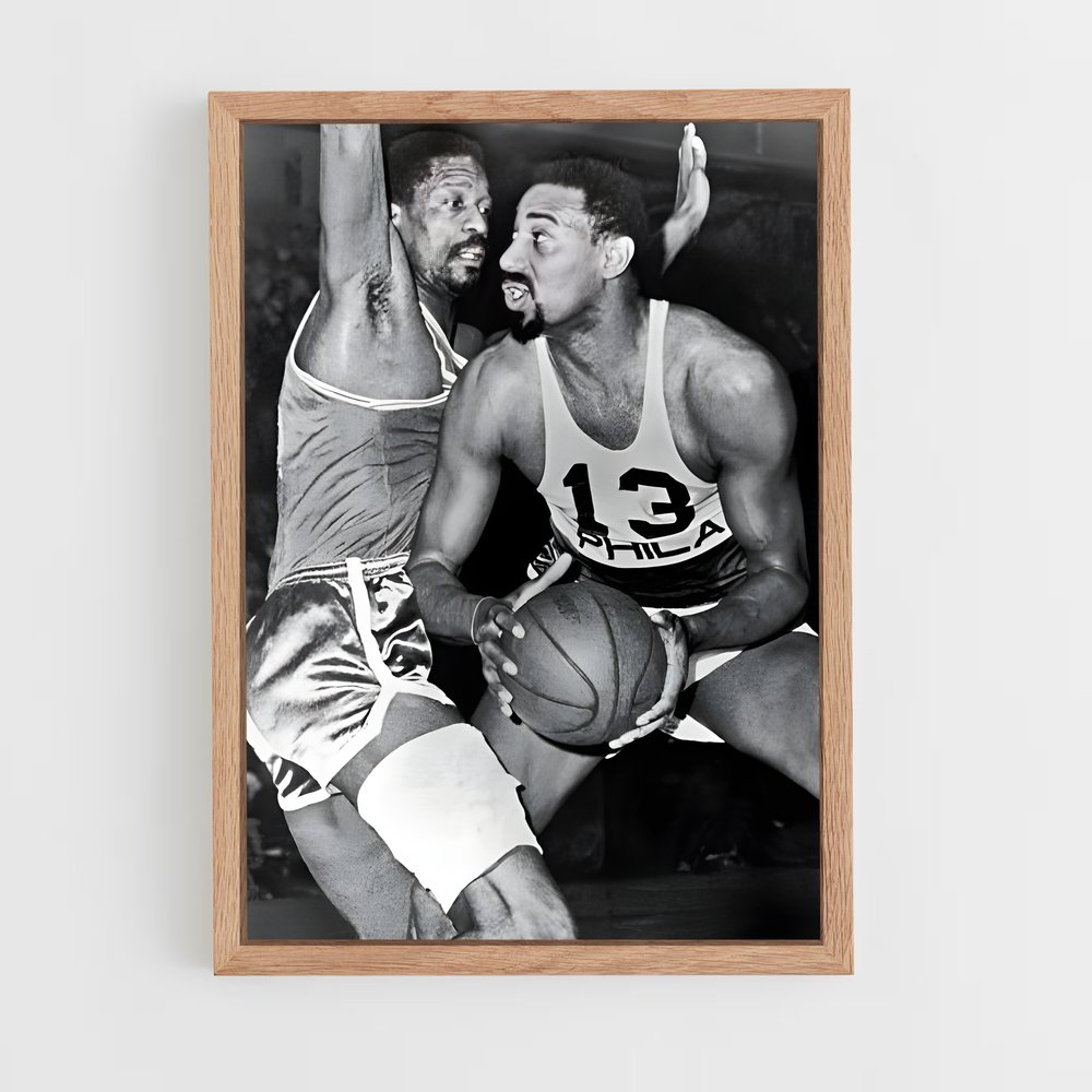 Poster Wilt chamberlain Nets – affiche Basketball (vue 4)